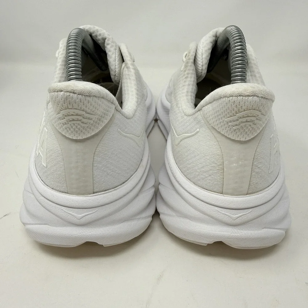 HOKA Clifton 9 Women's Size 8 B White Running Shoes 1127896 WWH Sneakers